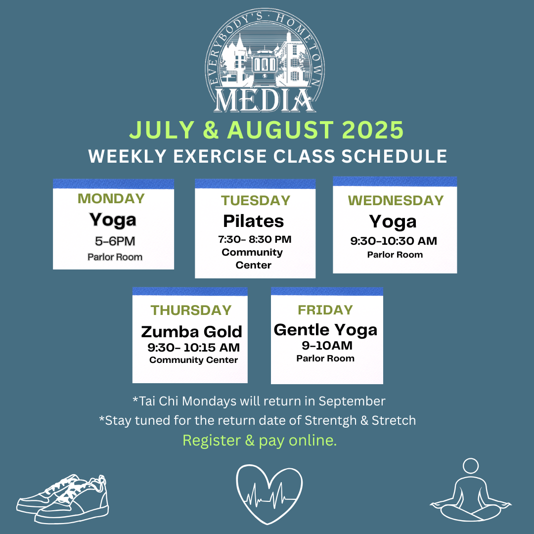 EXERCISE CLASS Schedule July AUgust